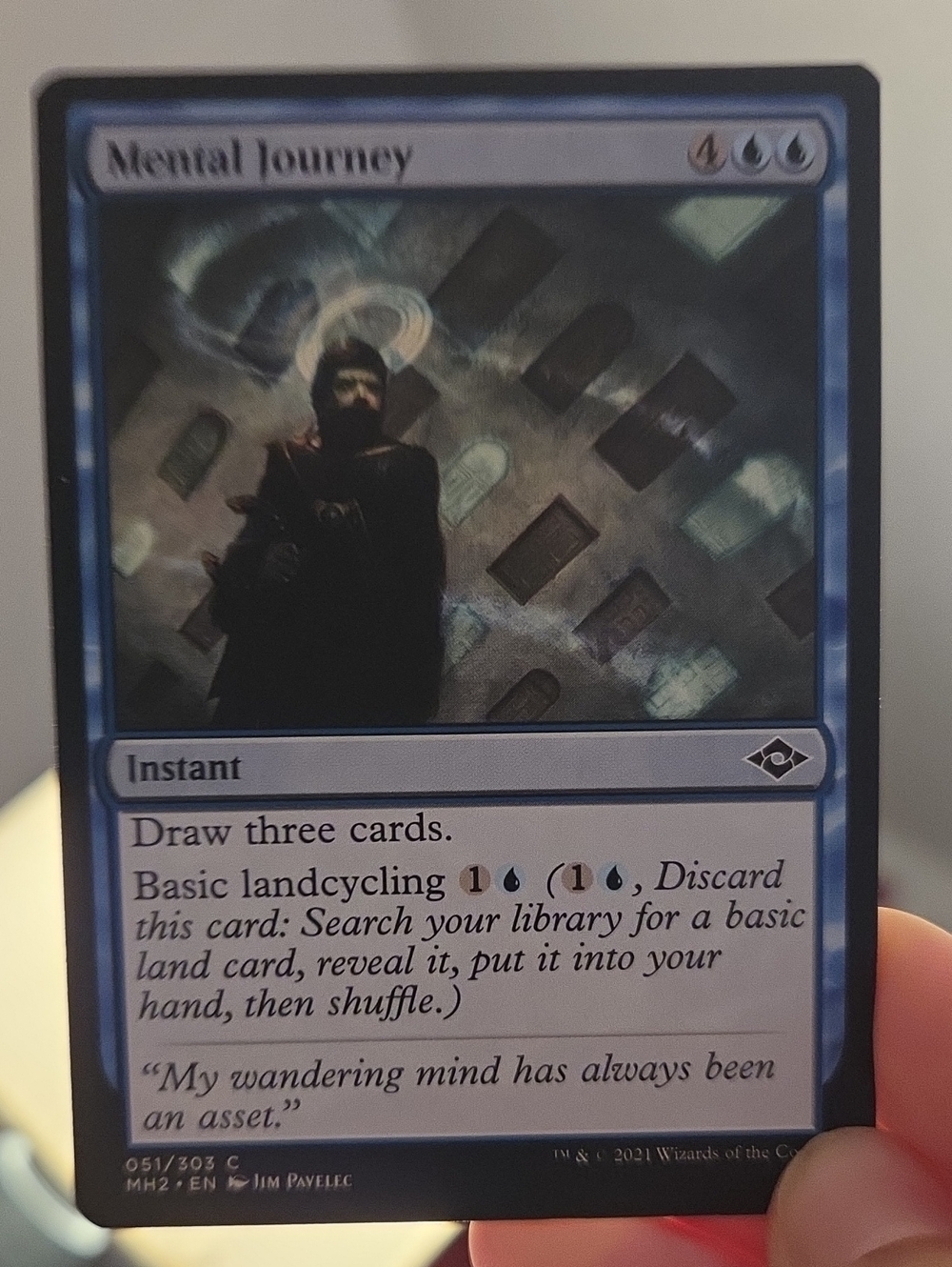 Mental Journey - Blue Instant Card (Trading Card)